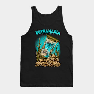 Blue Skull Hourglass Tank Top